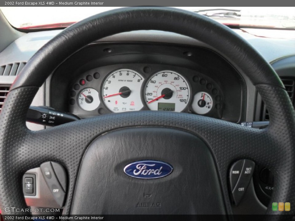 Medium Graphite Interior Steering Wheel for the 2002 Ford Escape XLS 4WD #53157308