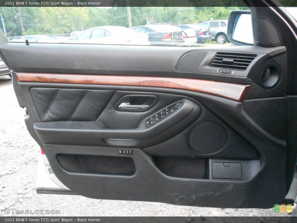 Black Interior Door Panel for the 2001 BMW 5 Series 525i Sport Wagon #53157890