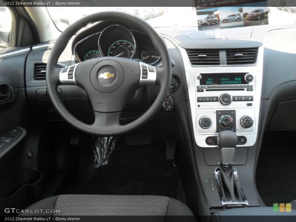 Ebony Interior Dashboard for the 2012 Chevrolet Malibu LT #53161187
