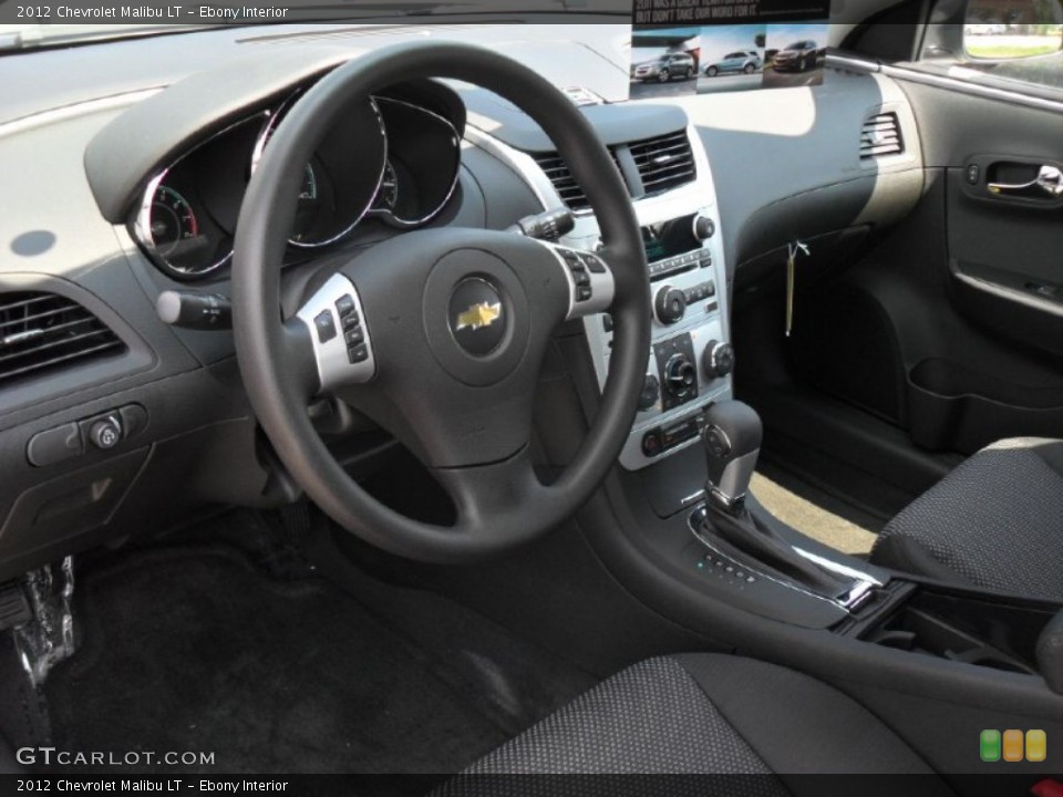 Ebony Interior Prime Interior for the 2012 Chevrolet Malibu LT #53161220