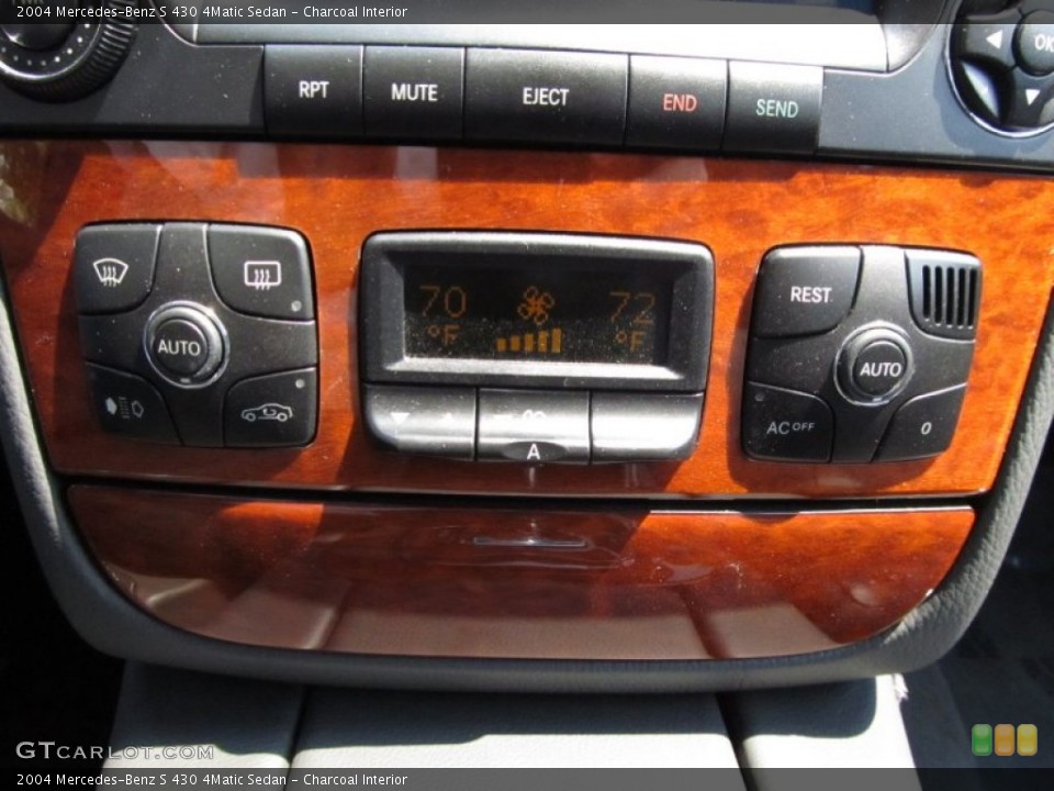 Charcoal Interior Controls for the 2004 Mercedes-Benz S 430 4Matic Sedan #53162561