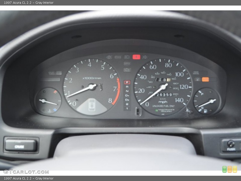 Gray Interior Gauges for the 1997 Acura CL 2.2 #53162708