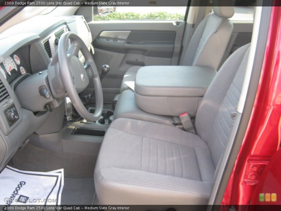 Medium Slate Gray Interior Photo for the 2009 Dodge Ram 2500 Lone Star Quad Cab #53163293