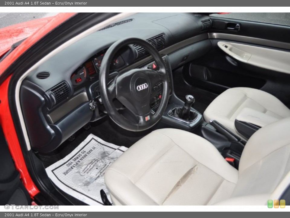 Ecru/Onyx Interior Prime Interior for the 2001 Audi A4 1.8T Sedan #53163641