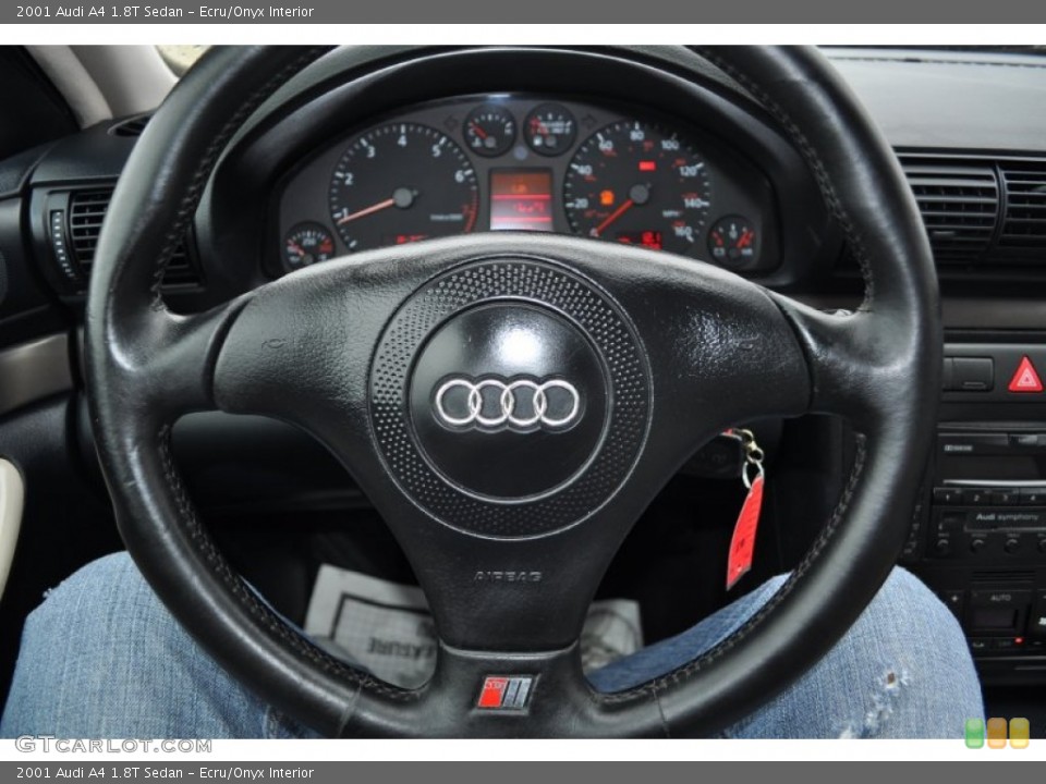 Ecru/Onyx Interior Steering Wheel for the 2001 Audi A4 1.8T Sedan #53163656
