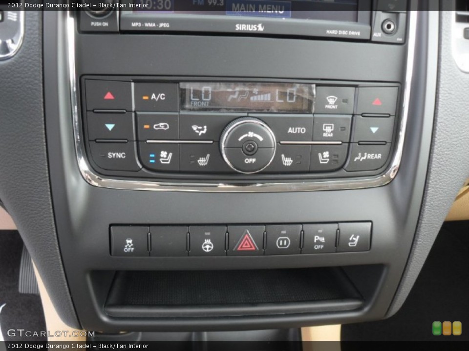 Black/Tan Interior Controls for the 2012 Dodge Durango Citadel #53165189