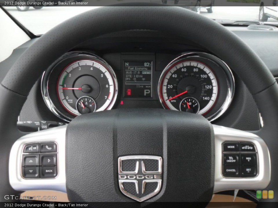 Black/Tan Interior Controls for the 2012 Dodge Durango Citadel #53165198