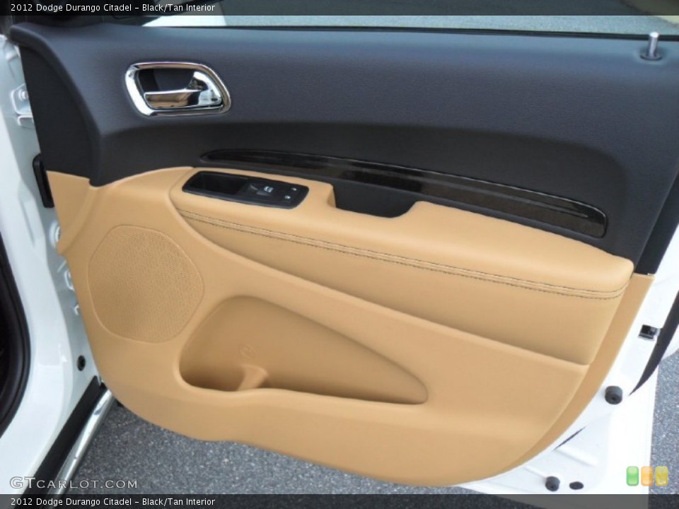 Black/Tan Interior Door Panel for the 2012 Dodge Durango Citadel #53165240