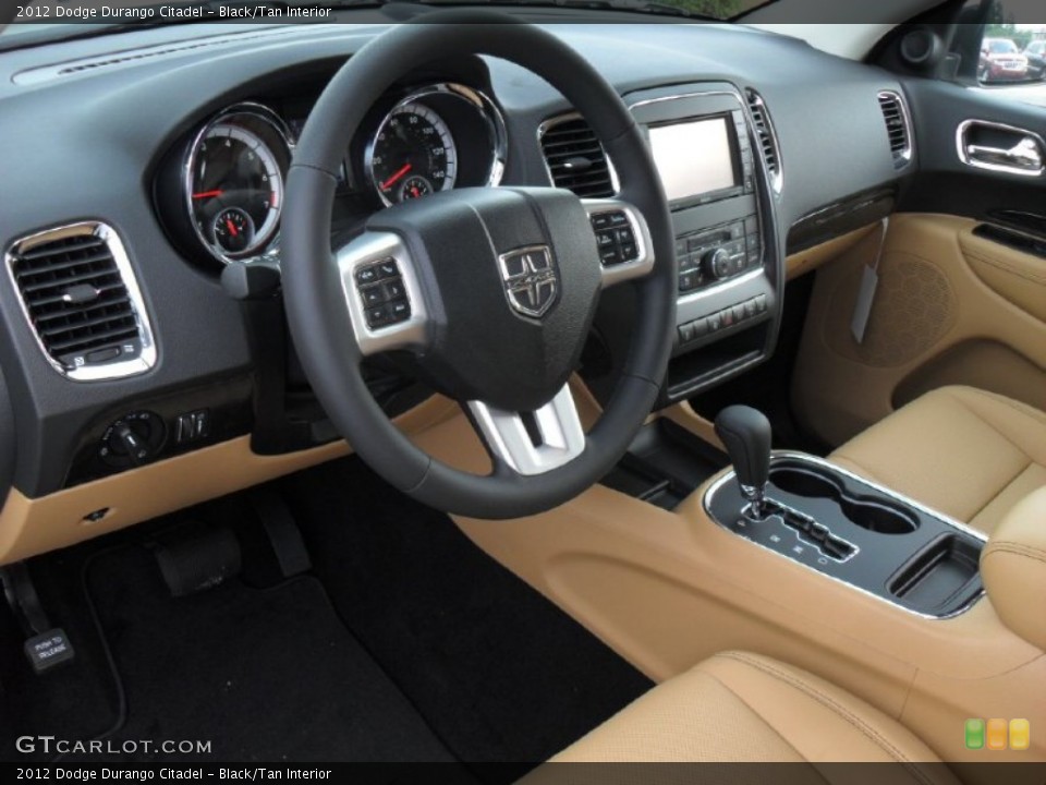 Black/Tan Interior Prime Interior for the 2012 Dodge Durango Citadel #53165255