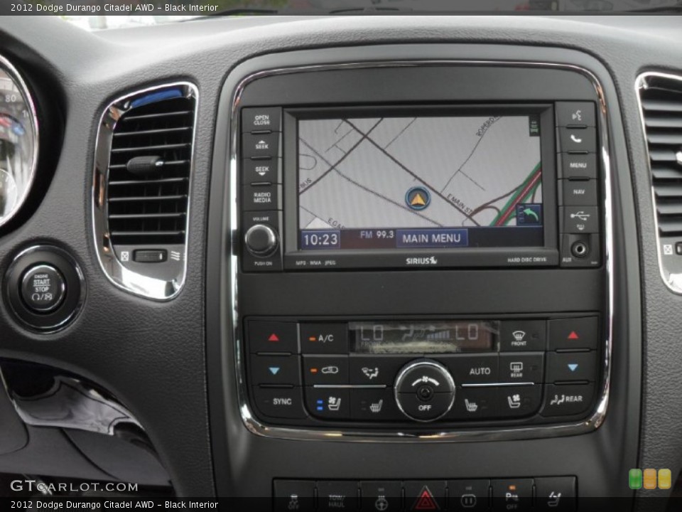Black Interior Navigation for the 2012 Dodge Durango Citadel AWD #53165306