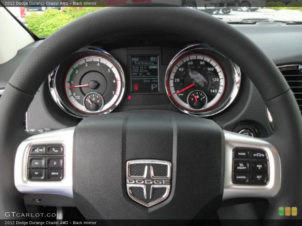 Black Interior Controls for the 2012 Dodge Durango Citadel AWD #53165312