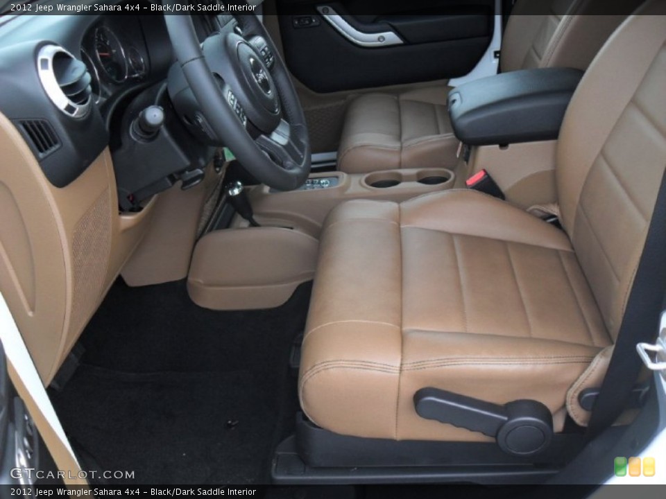 Black/Dark Saddle Interior Photo for the 2012 Jeep Wrangler Sahara 4x4 #53165396