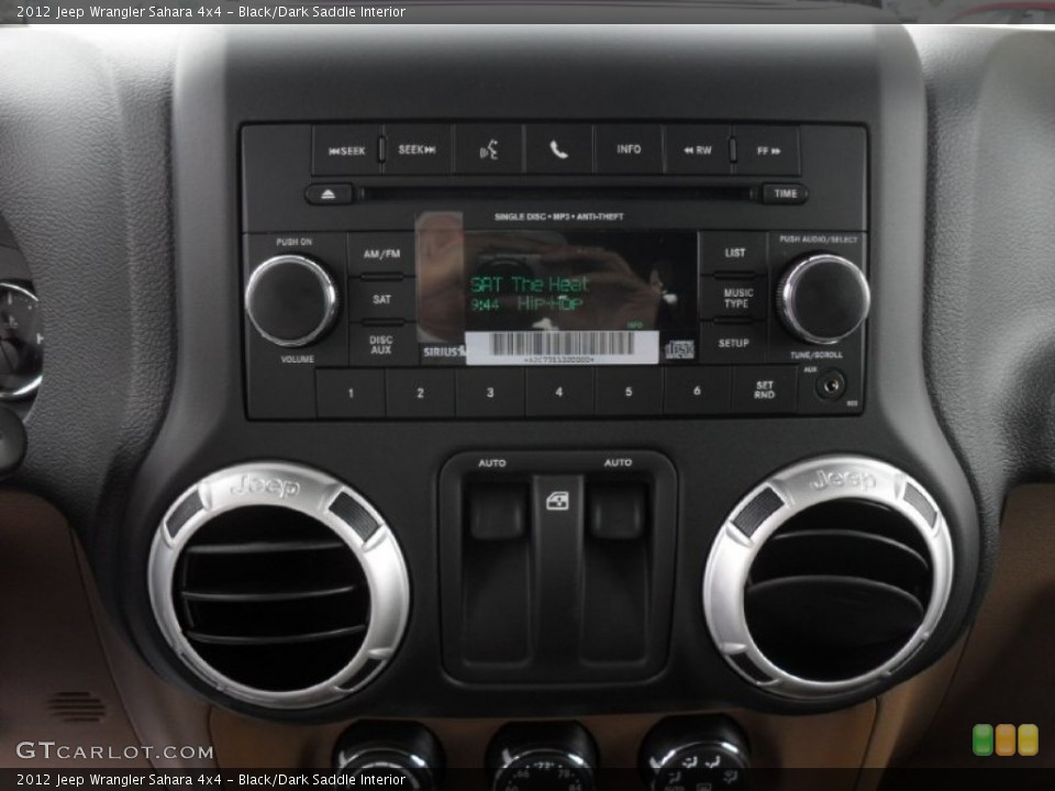 Black/Dark Saddle Interior Controls for the 2012 Jeep Wrangler Sahara 4x4 #53165414