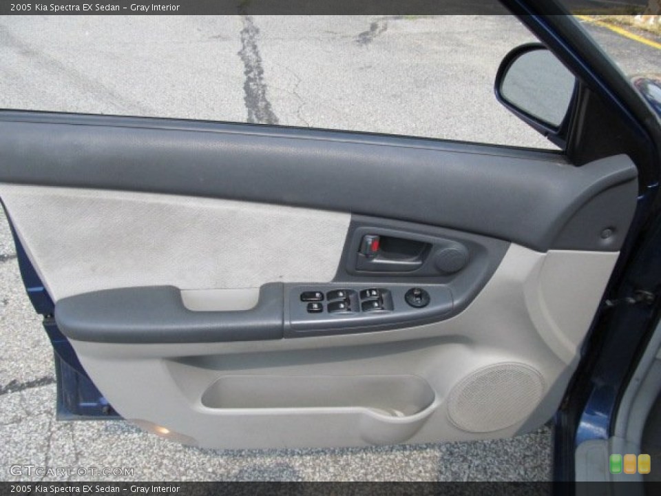 Gray Interior Door Panel for the 2005 Kia Spectra EX Sedan #53165817