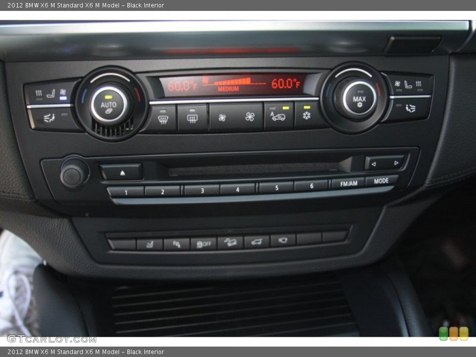 Black Interior Controls for the 2012 BMW X6 M  #53166897