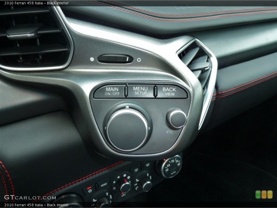 Black Interior Controls for the 2010 Ferrari 458 Italia #53174122
