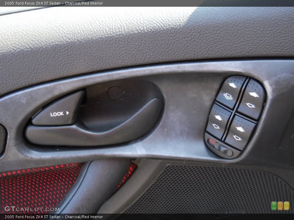 Charcoal/Red Interior Controls for the 2005 Ford Focus ZX4 ST Sedan #53175140