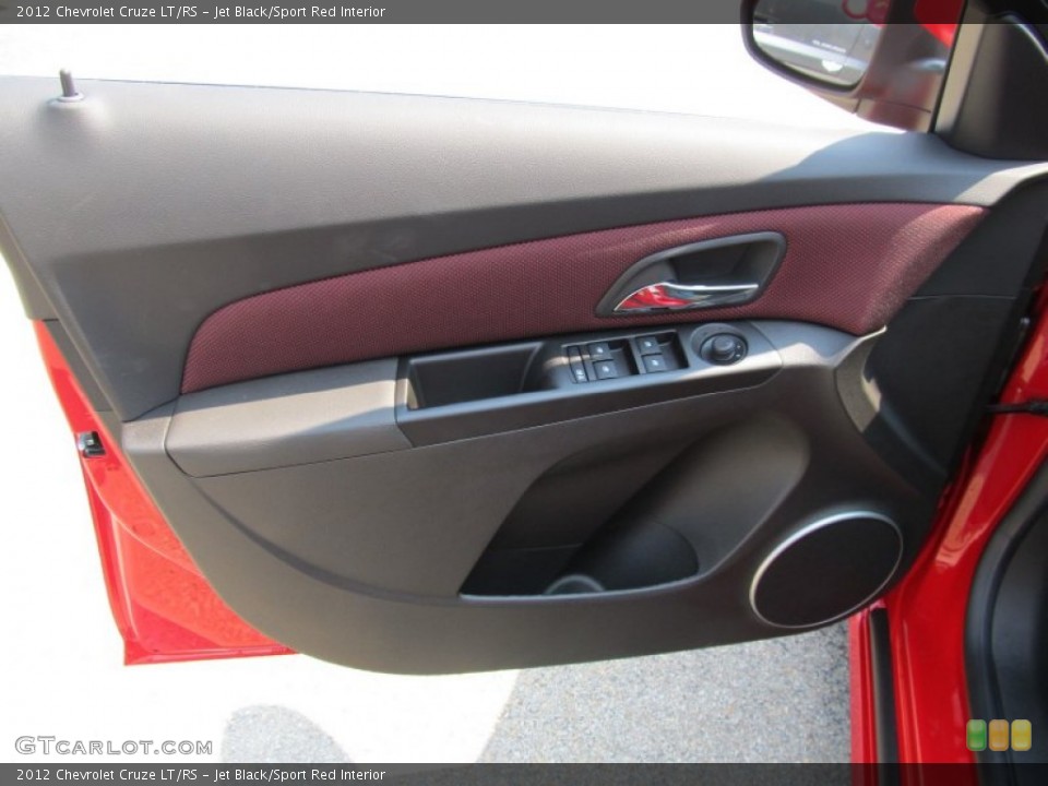 Jet Black/Sport Red Interior Door Panel for the 2012 Chevrolet Cruze LT/RS #53176838