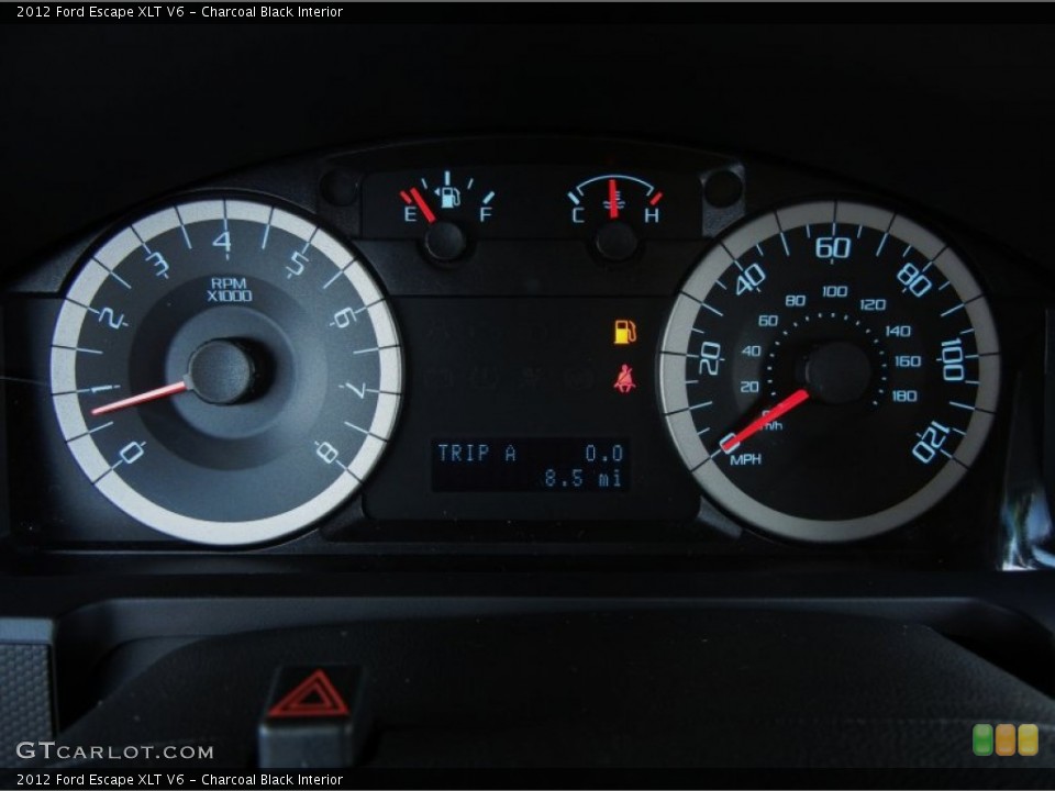 Charcoal Black Interior Gauges for the 2012 Ford Escape XLT V6 #53179484