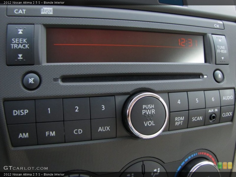 Blonde Interior Audio System for the 2012 Nissan Altima 2.5 S #53180093