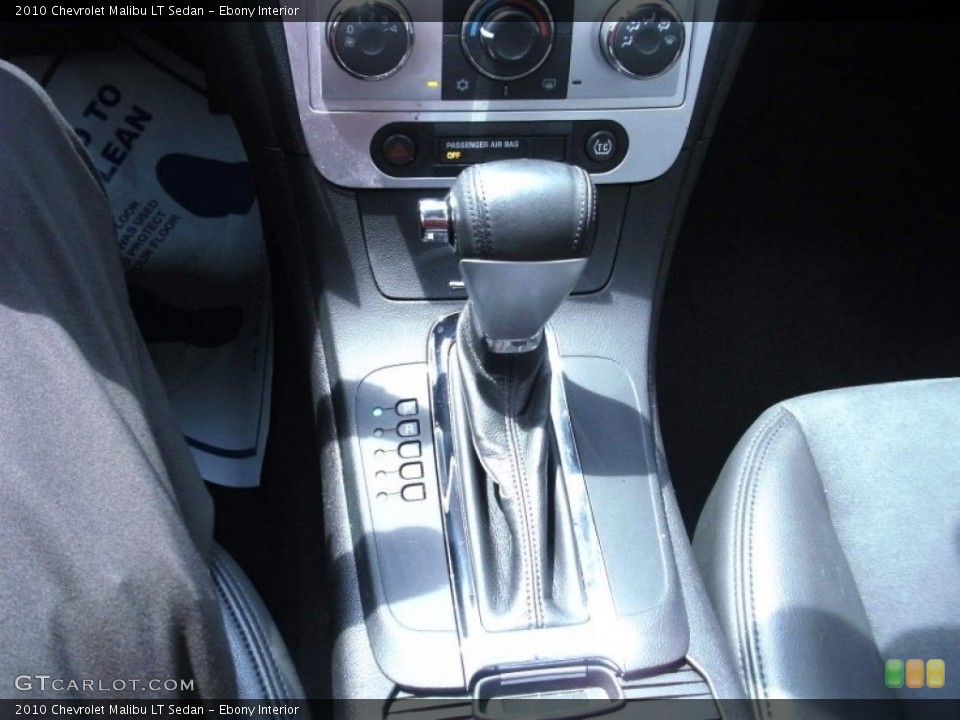 Ebony Interior Transmission for the 2010 Chevrolet Malibu LT Sedan #53182055