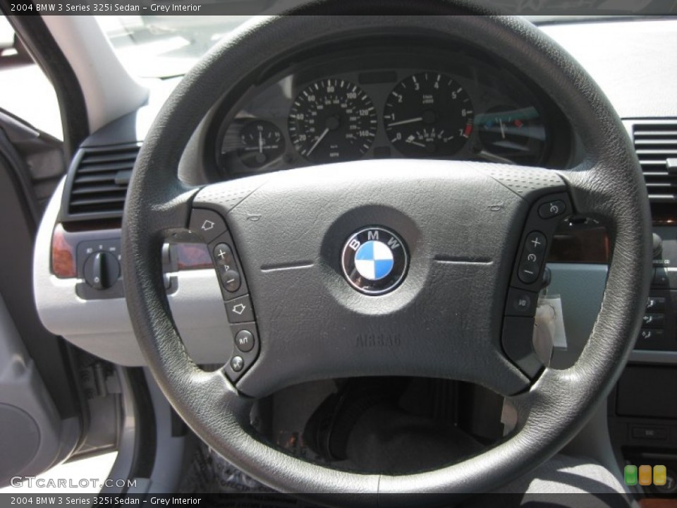 Grey Interior Steering Wheel for the 2004 BMW 3 Series 325i Sedan #53184935