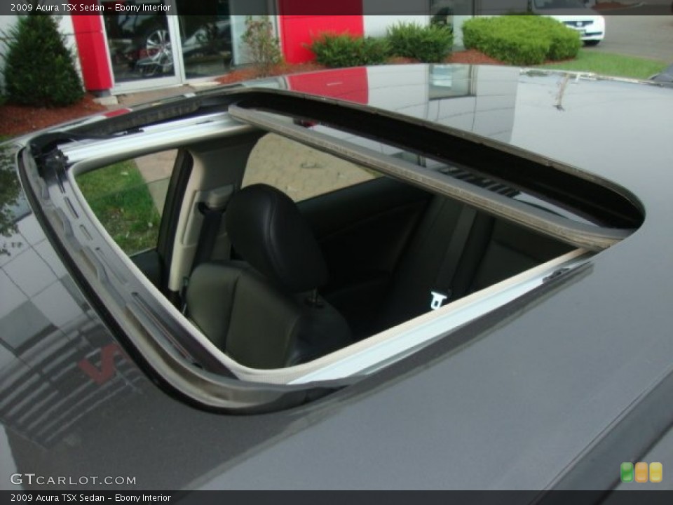 Ebony Interior Sunroof for the 2009 Acura TSX Sedan #53186300