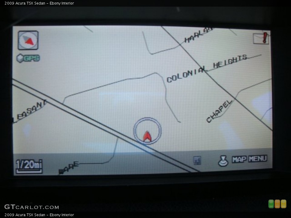 Ebony Interior Navigation for the 2009 Acura TSX Sedan #53186425
