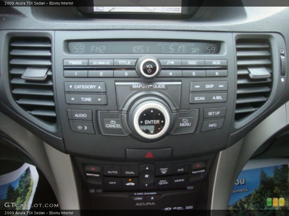Ebony Interior Audio System for the 2009 Acura TSX Sedan #53186453