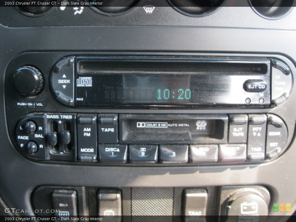 Dark Slate Gray Interior Audio System for the 2003 Chrysler PT Cruiser GT #53188385