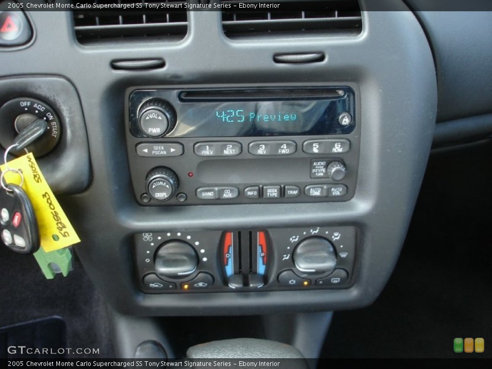 Ebony Interior Audio System for the 2005 Chevrolet Monte Carlo Supercharged SS Tony Stewart Signature Series #53189285