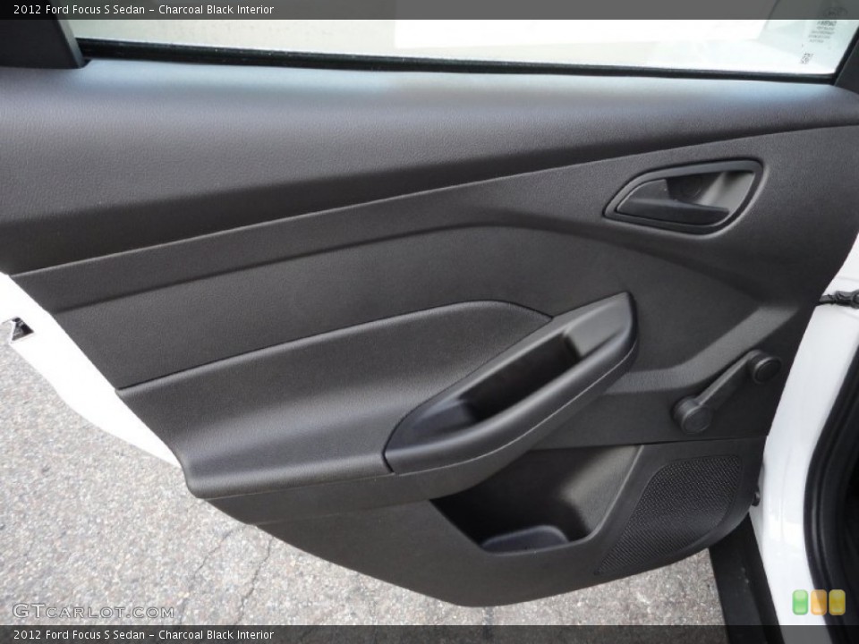 Charcoal Black Interior Door Panel for the 2012 Ford Focus S Sedan #53189855