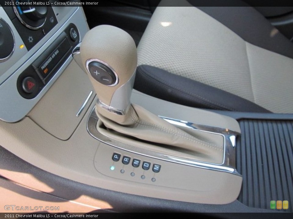 Cocoa/Cashmere Interior Transmission for the 2011 Chevrolet Malibu LS #53192042