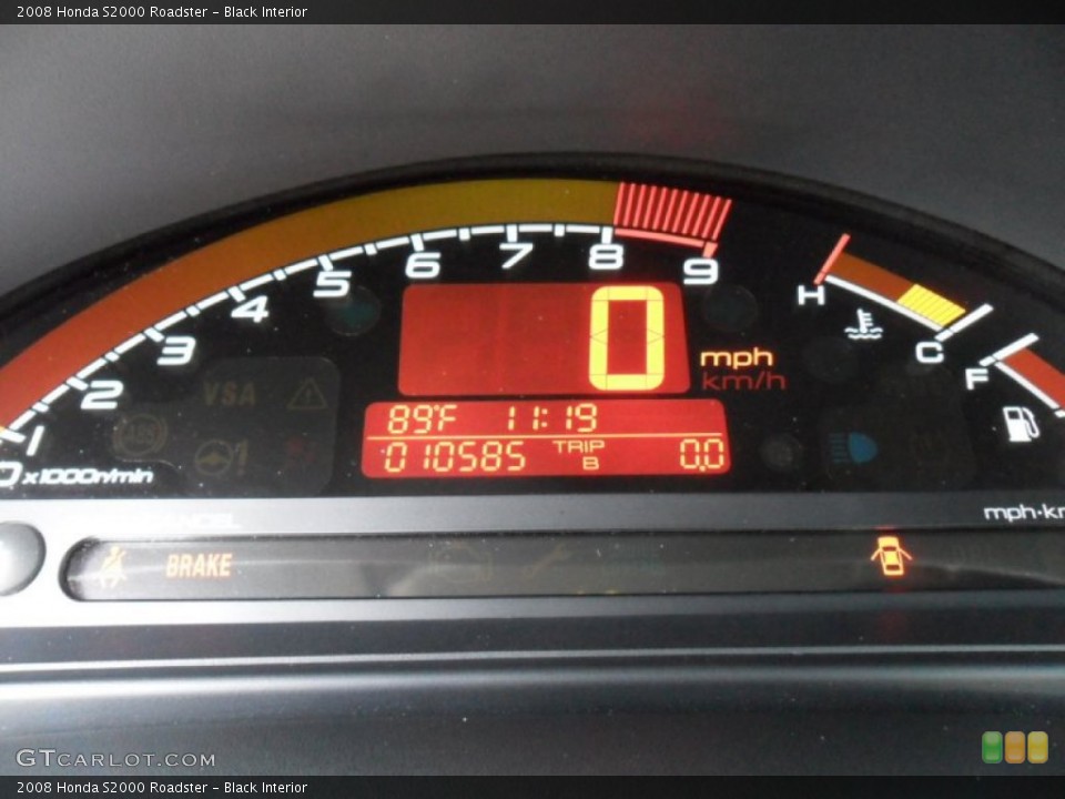 Black Interior Gauges for the 2008 Honda S2000 Roadster #53192048