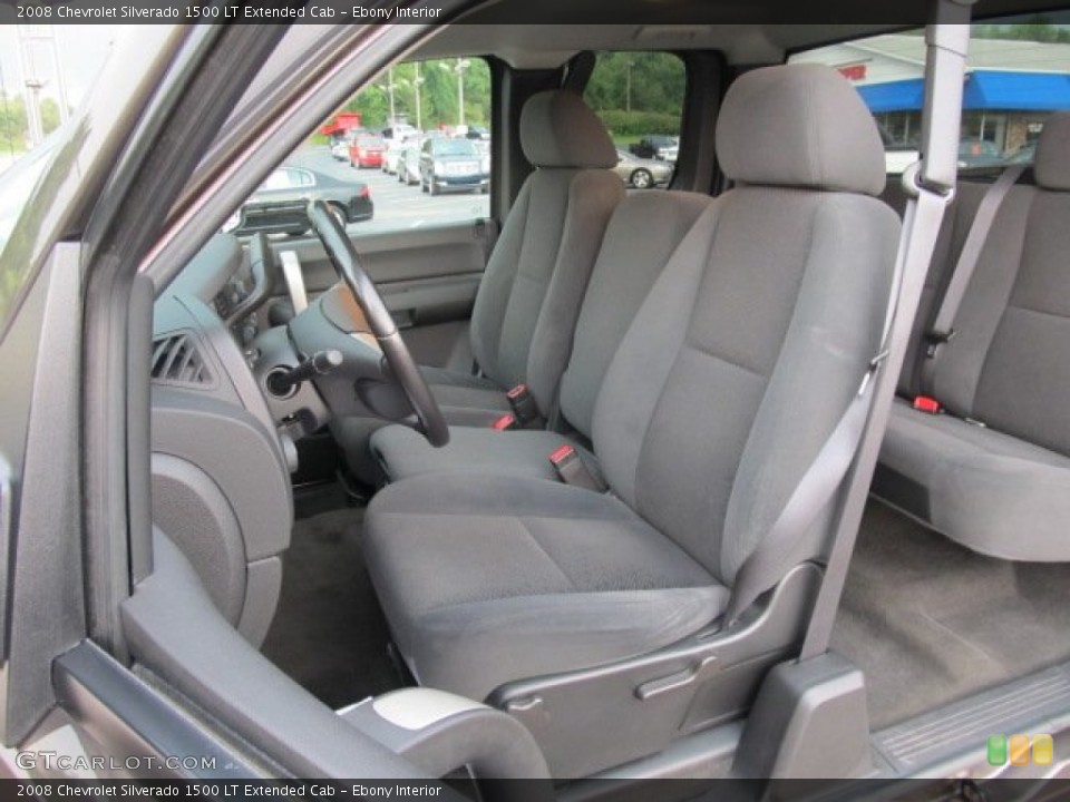 Ebony Interior Photo for the 2008 Chevrolet Silverado 1500 LT Extended Cab #53195021