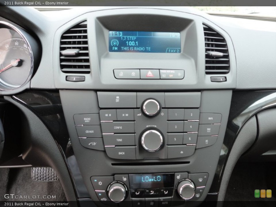 Ebony Interior Controls for the 2011 Buick Regal CXL #53195612
