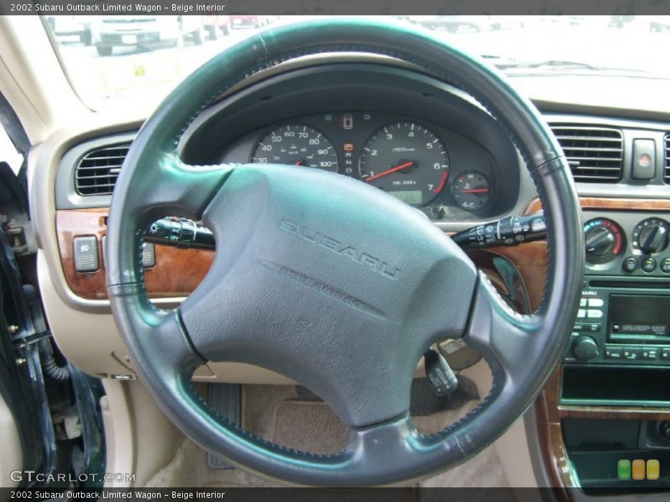 Beige Interior Steering Wheel for the 2002 Subaru Outback Limited Wagon #53198015