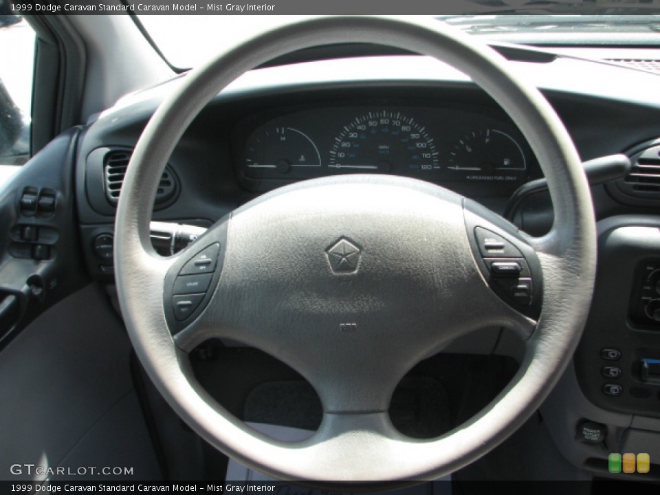 Mist Gray Interior Steering Wheel for the 1999 Dodge Caravan  #53200598