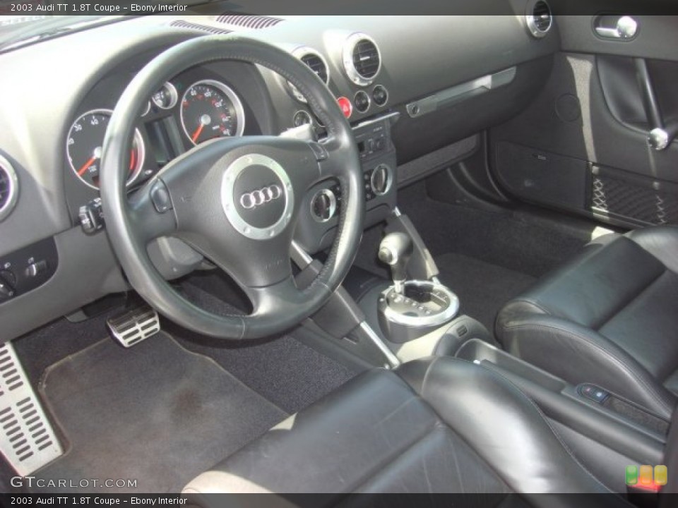 Ebony Interior Prime Interior for the 2003 Audi TT 1.8T Coupe #53202227