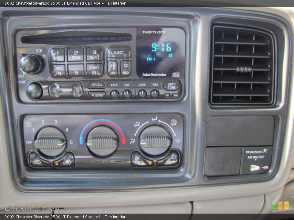 Tan Interior Audio System for the 2002 Chevrolet Silverado 2500 LT Extended Cab 4x4 #53202251