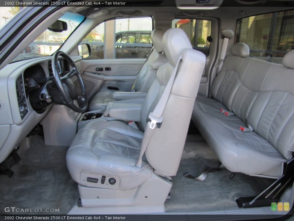Tan Interior Photo for the 2002 Chevrolet Silverado 2500 LT Extended Cab 4x4 #53202320