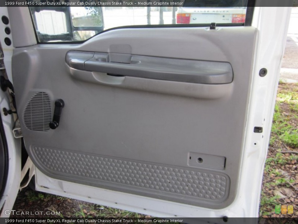 Medium Graphite Interior Door Panel for the 1999 Ford F450 Super Duty XL Regular Cab Dually Chassis Stake Truck #53203547