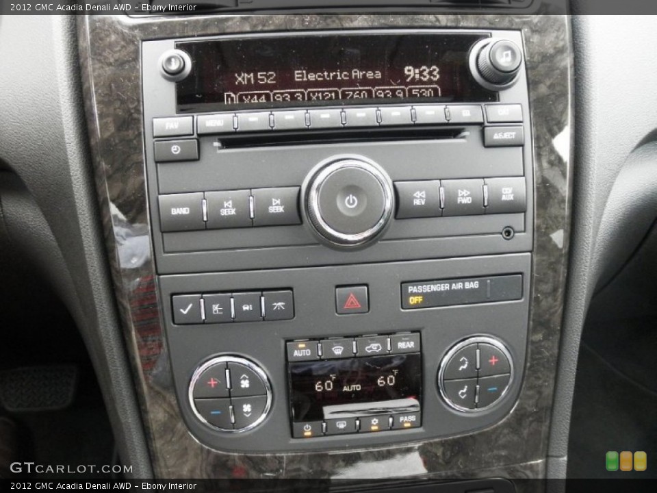 Ebony Interior Audio System for the 2012 GMC Acadia Denali AWD #53203808