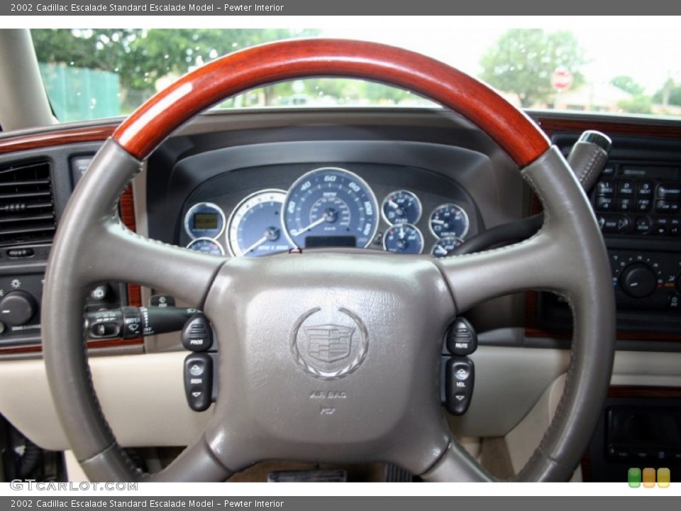 Pewter Interior Steering Wheel for the 2002 Cadillac Escalade  #53205500