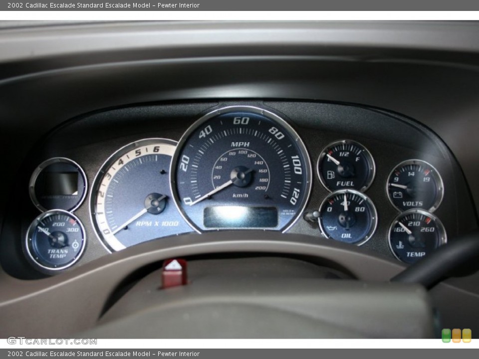 Pewter Interior Gauges for the 2002 Cadillac Escalade  #53205512