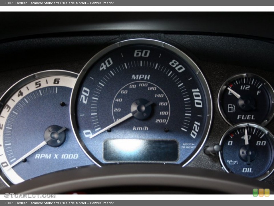 Pewter Interior Gauges for the 2002 Cadillac Escalade  #53205530