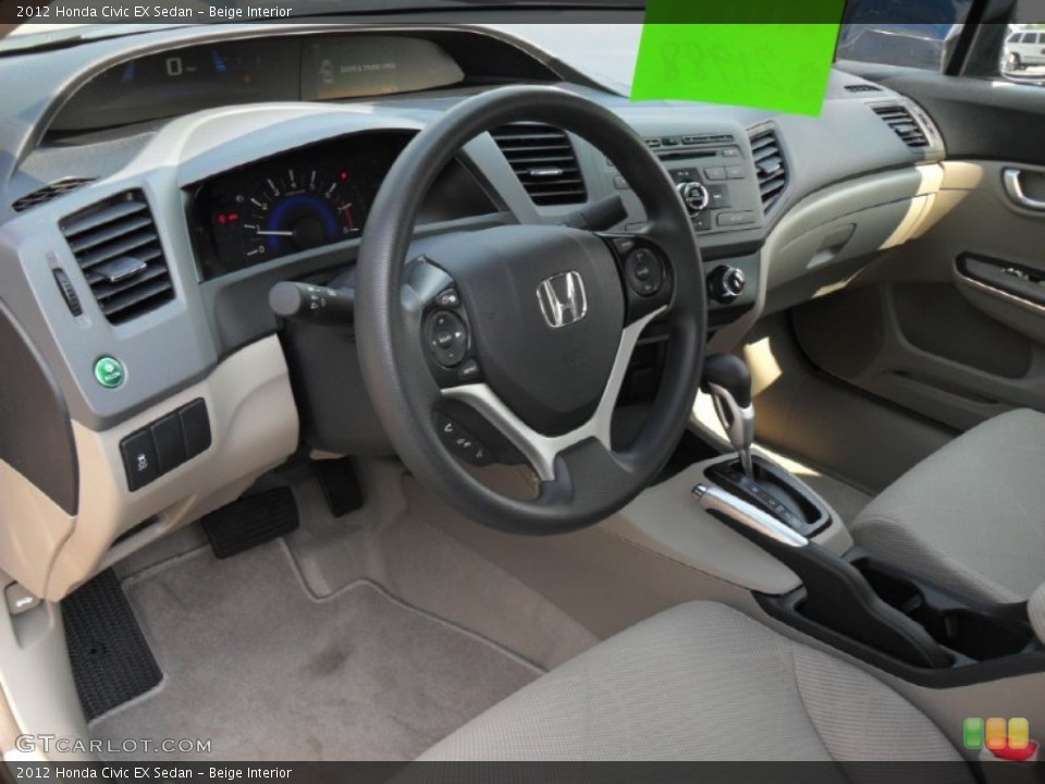 Beige Interior Photo for the 2012 Honda Civic EX Sedan #53205884