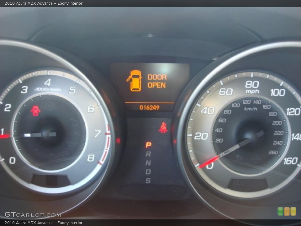 Ebony Interior Gauges for the 2010 Acura MDX Advance #53207141