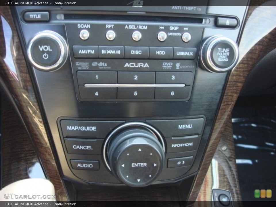 Ebony Interior Controls for the 2010 Acura MDX Advance #53207195