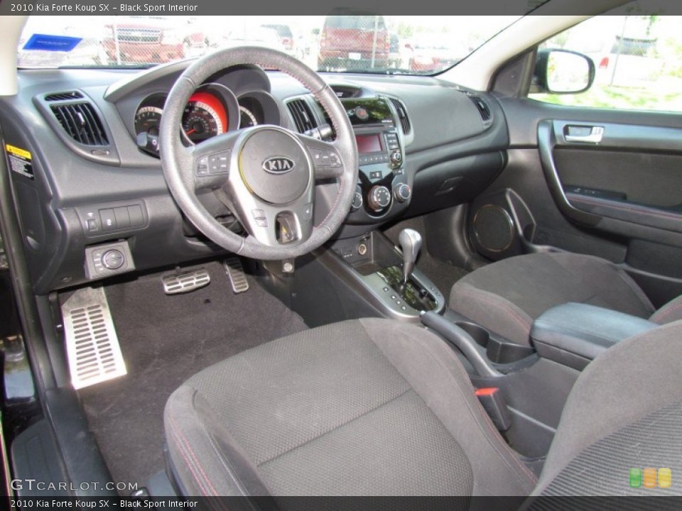 Black Sport Interior Dashboard for the 2010 Kia Forte Koup SX #53208638